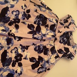 Purple and blue dress